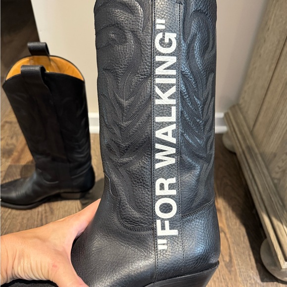 Off-White “For Walking” Cowboy Boots - Picture 5 of 11